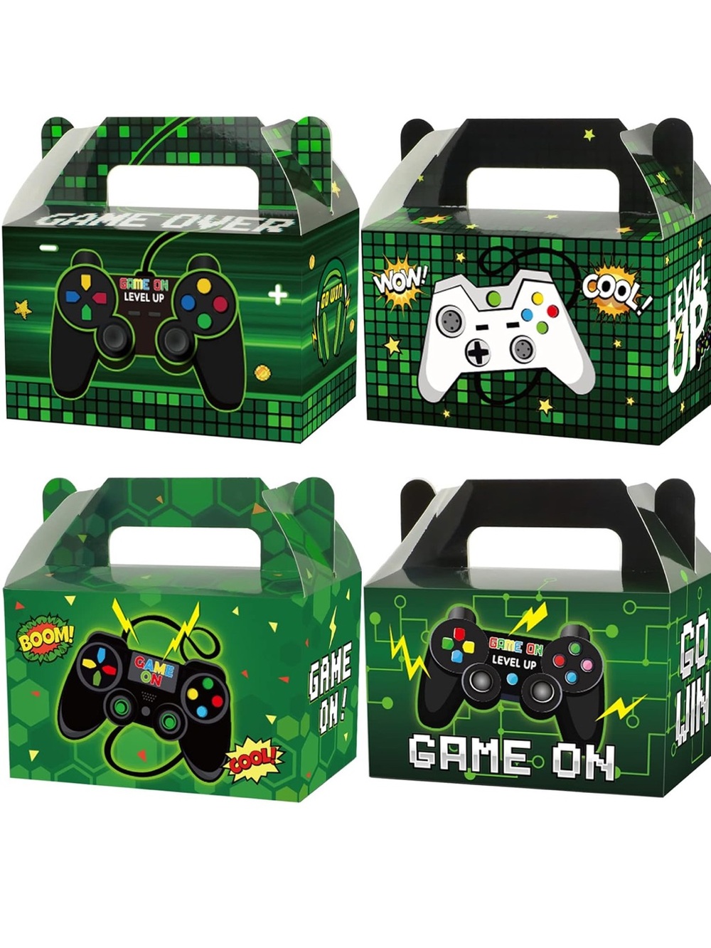 Amazon Green Gaming Controller Favor Boxes Set